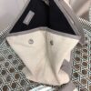 バレンシアガ ネイビーカバス 偽物 S トート ベージュ×グレー bab91597