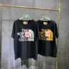 秋冬新作 グッチ×ノースフェイス 偽物 コラボ★スペシャルロゴTシャツ Noa63076