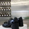 可愛いメゾン マルジェラ メリージェーン パンプス コピー ポリッシュドレザー Mab38231