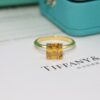 希少色 ティファニー Jewel Box アクアマリン リング Til13307