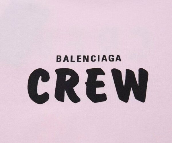 完売必至バレンシアガ CREWロゴ Tシャツ スーパーコピー ピンク bad01870