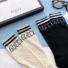 超希少☆グッチ GGウェブストライプコットンソックス 偽物 2足セット gur98844