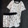 【日本未発売】シャネル ロゴ Tシャツ＆ ショーツ 上下セット 偽物 shz83729