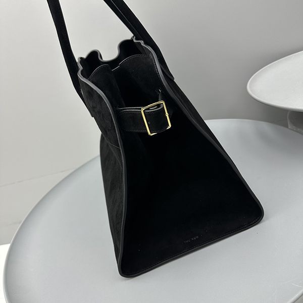速達発送THE ROW コピー Soft Margaux 10 スエード トップハンドルバッグ zao91177