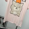 争奪戦グッチ×Kawaii 偽物 キャットプリント Tシャツ gus26464