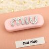 争奪戦♡★ミュウミュウ★クリスタル ロゴ ヘアクリップ コピー myb61481