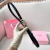 入手困難ミュウミュウ Logo スリム ベルト スーパーコピー メタルバックル mys63827